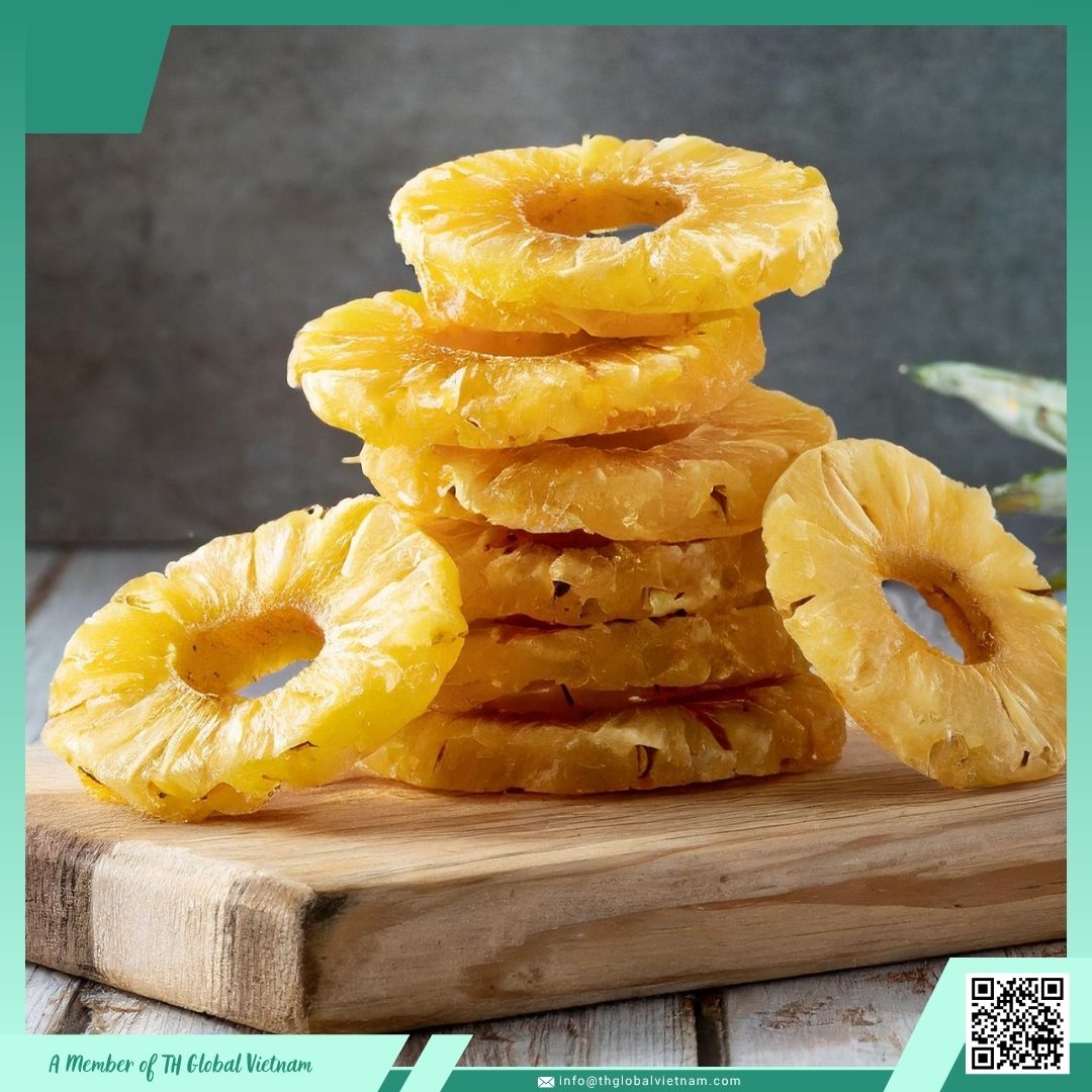 Soft dried pineapple slices – healthy snack by TH Global Vietnam