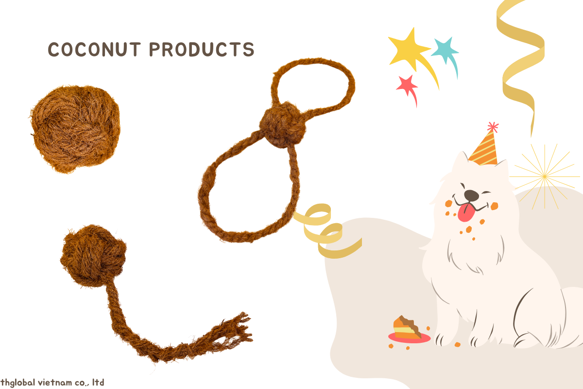 Eco-Friendly Dog Toys Made from Coconut Rope – Safe, Durable, and Natural Fun