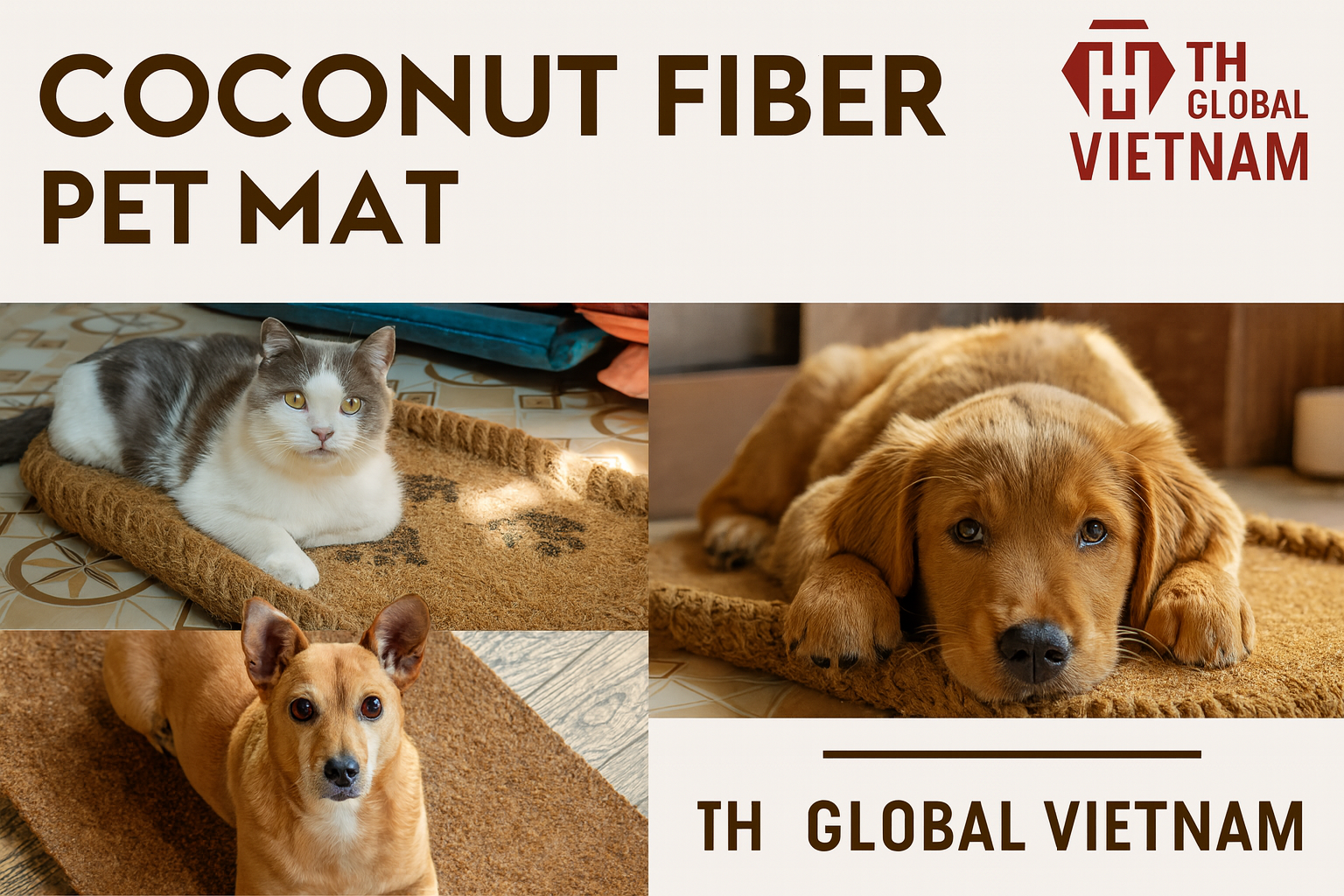 Coconut Fiber Pet Mat – Natural, Comfortable Bedding for pet