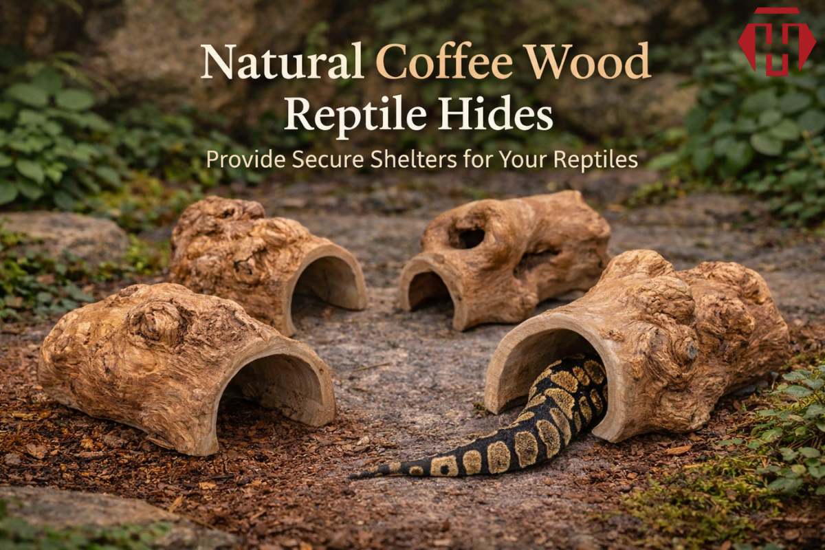 Coffee Wood Reptile Hide: A Natural Shelter for Healthy and Stress-Free Reptiles