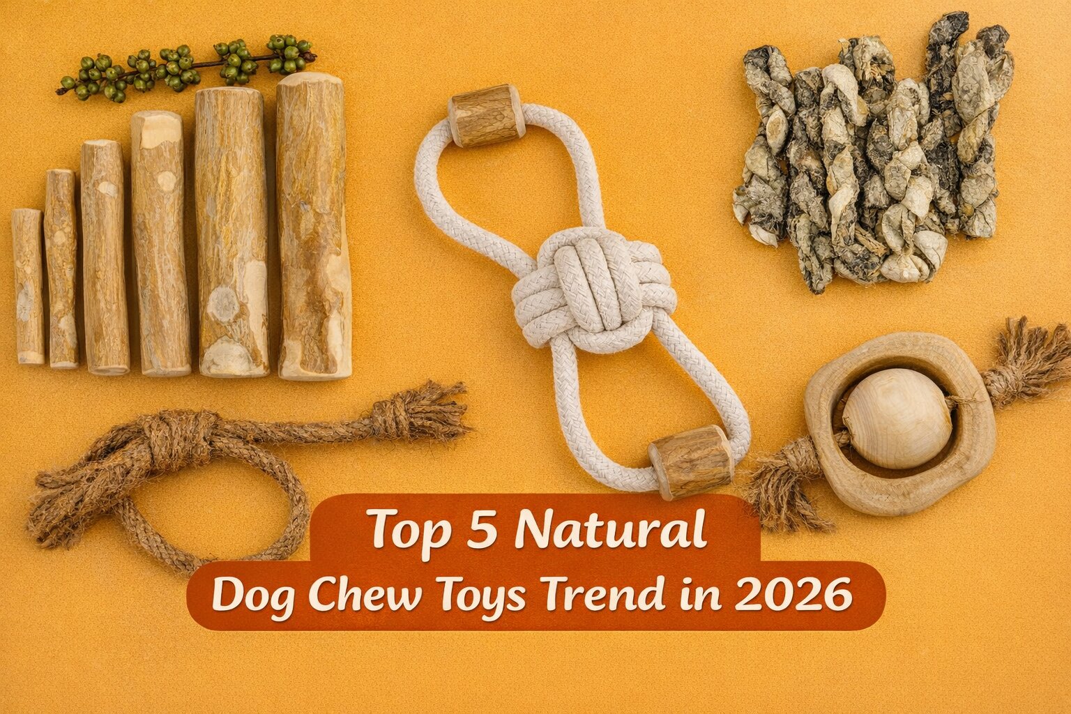Top 5 Natural Dog Chew Toys Trend in 2026