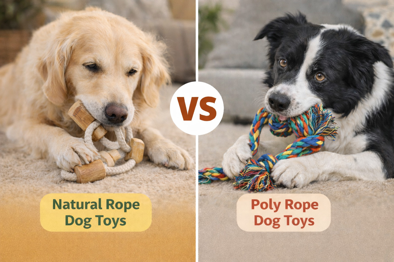 How Natural Rope Dog Toys Win Over Poly Ones