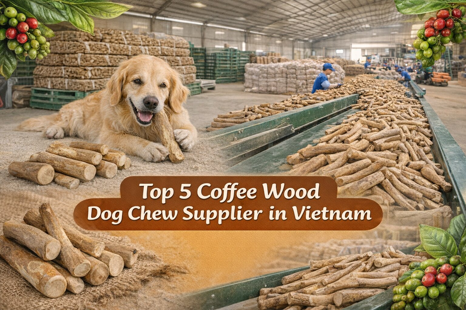 Top 5 Coffee Wood Dog Chew Supplier in Vietnam