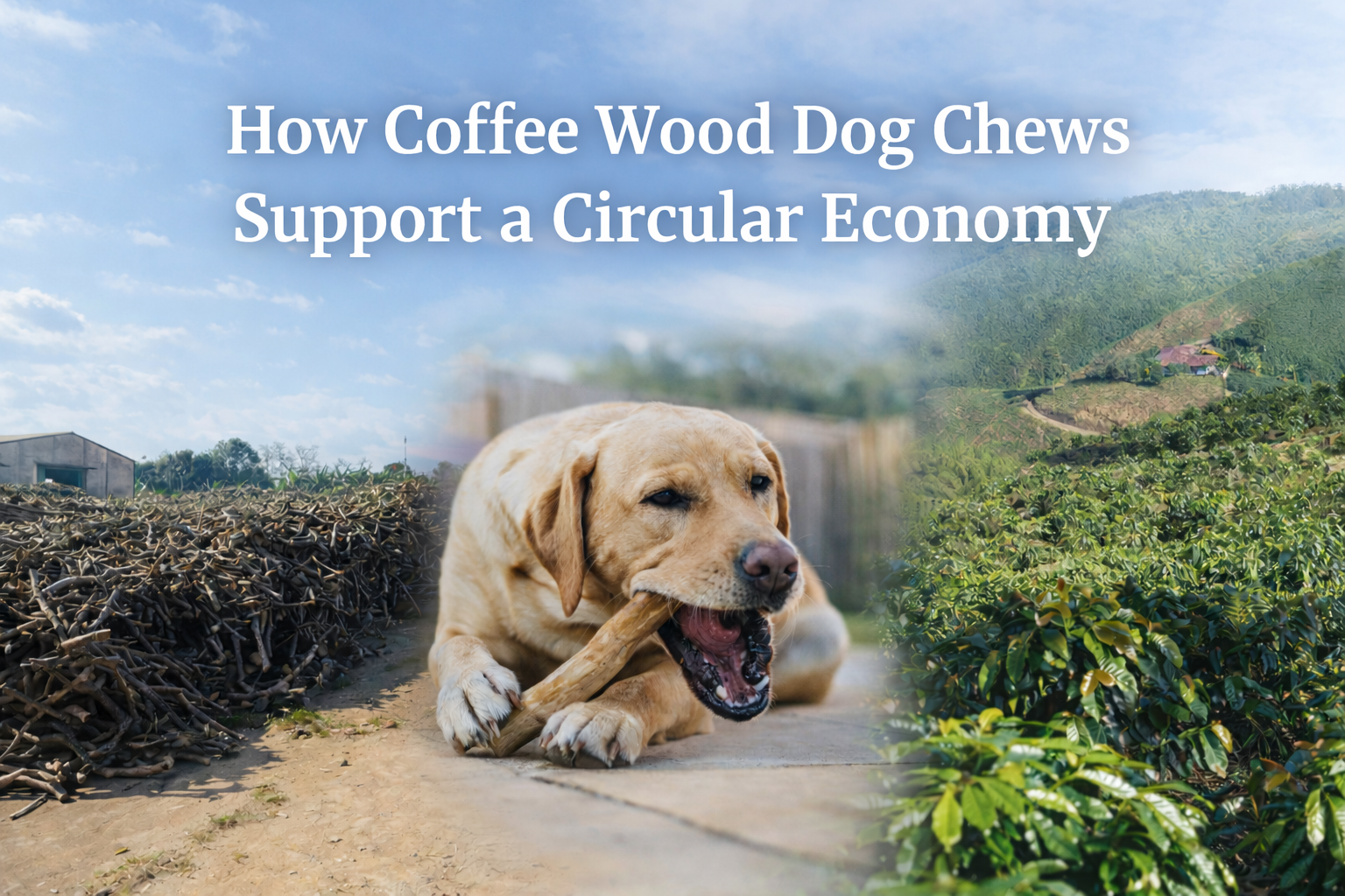How Coffee Wood Dog Chews Support a Circular Economy