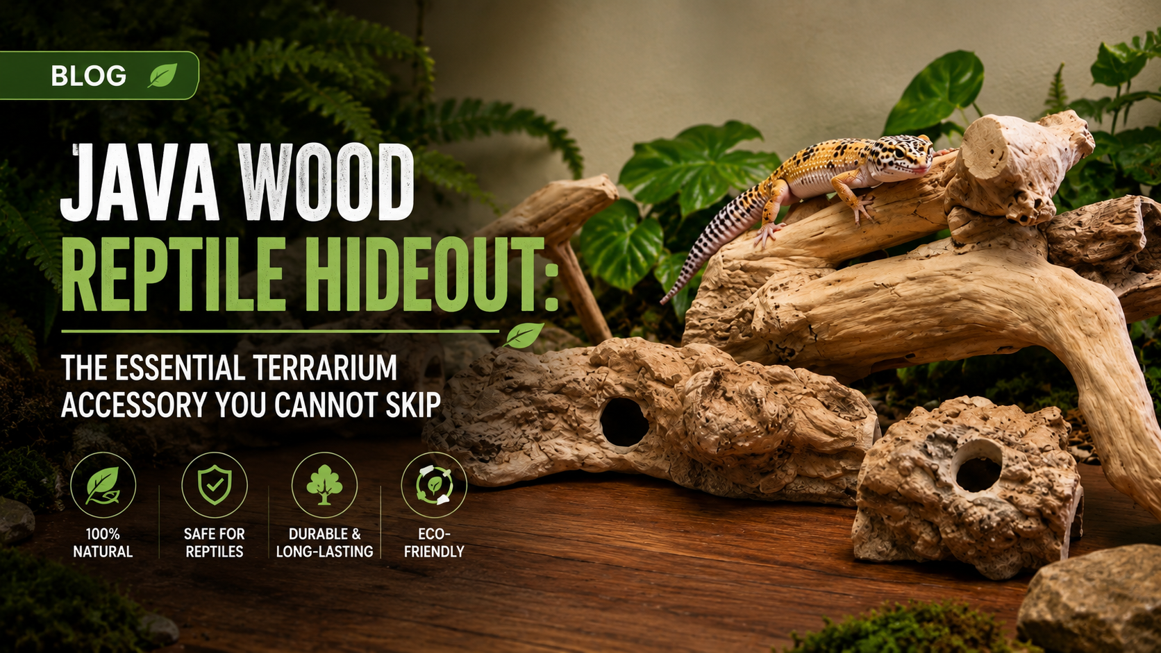Java Wood Reptile Hideout: The Essential Terrarium Accessory You Cannot Skip